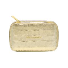 Estella Bartlett Gold Croc Mini Jewellery Box