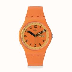 Swatch Proudly Orange 41MM Day & Date Watch