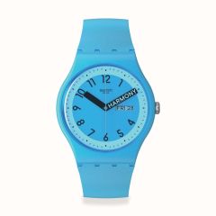 Swatch Proudly Blue 41MM Day & Date Watch