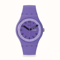 Swatch Proudly Violet 41MM Day & Date Watch