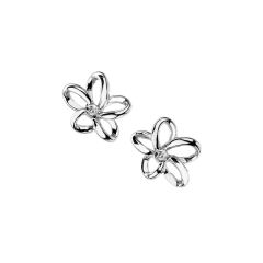 Hot Diamonds Natural Flower Sterling Silver Stud Earrings