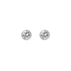 Hot Diamonds Tender White Topaz & Silver Stud Earrings