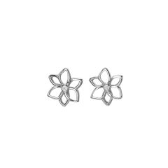 Hot Diamonds Amulets Flower Sterling Silver Stud Earrings