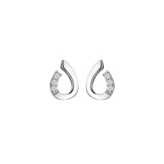 Hot Diamonds Teardrop Sterling Silver Stud Earrings