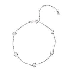 Hot Diamonds Tender White Topaz & Silver Chain Bracelet