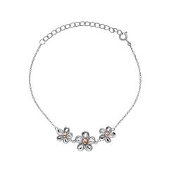 Hot Diamonds Forget Me Not Sterling Silver Chain Bracelet