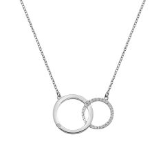 Hot Diamonds Striking Circle Sterling Silver Necklace