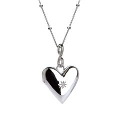 Hot Diamonds Romantic Small Heart Locket Pendant Necklace