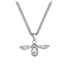 Hot Diamonds Natural Bee Sterling Silver Pendant Necklace