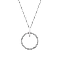 Hot Diamonds Constant Circle Silver Pendant Necklace