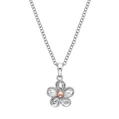 Hot Diamonds Forget Me Not Sterling Silver Pendant Necklace