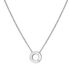 Hot Diamonds Amulets Circle Silver Pendant Necklace