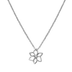 Hot Diamonds Amulets Flower Sterling Silver Pendant Necklace