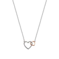 Hot Diamonds Togetherness Open Heart Two-Tone Pendant Necklace