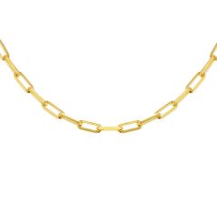 Gold-Plated Silver Paperchain Necklace