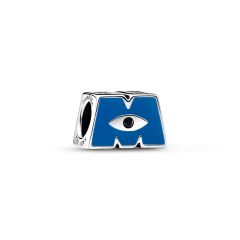Pandora Disney Pixar Monsters, Inc. Silver Logo Charm