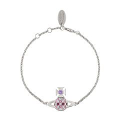 Vivienne Westwood Willa Bas Relief Silver-Tone Chain Bracelet