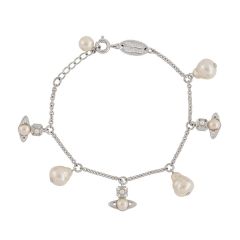 Vivienne Westwood Emiliana Pearl Silver-Tone Bracelet