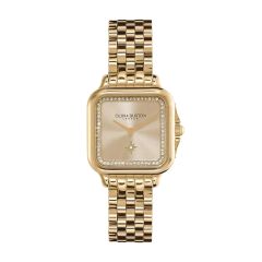 Olivia Burton Classic Grosvenor Gold Steel 28MM Watch