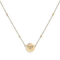 Olivia Burton Signature Minima Bee Gold Pendant Necklace