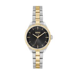 BOSS Watches Sage Steel Gold & Black 32MM Women's Watch