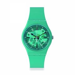 Swatch Photonic Turquoise Silicone Strap 34MM Watch