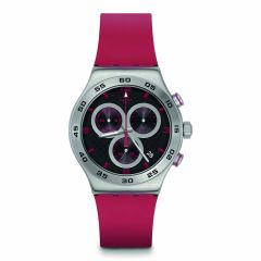 Swatch Crimson Carbonic Red 43MM Chronograph Watch