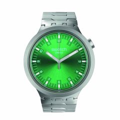 Swatch Forest Face Steel & Green Dial 47MM Watch