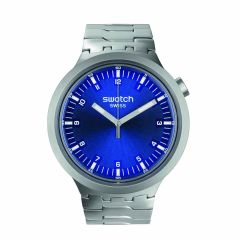 Swatch Indigo Hour Steel & Blue Dial 47MM Watch
