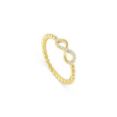 Nomination Lovecloud Infinity Gold-Plated Ring