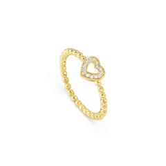 Nomination Lovecloud Heart Gold-Plated Ring