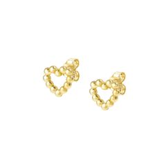 Nomination Lovecloud Heart Gold-Plated Stud Earrings