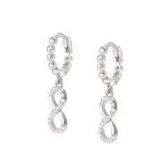 Nomination Lovecloud Infinity Sterling Silver Drop Earrings