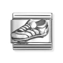 Nomination Composable Classic Football Boot Silver & Steel Charm