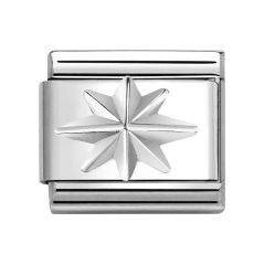 Nomination Composable Classic Wind Rose Steel & Silver Charm