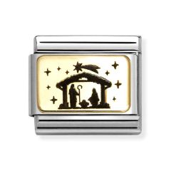 Nomination Composable Classic Nativity Gold & Steel Charm
