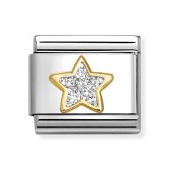 Nomination Composable Classic Silver Glitter Star Gold & Steel Charm