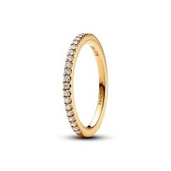 Pandora Timeless 14K Gold-Plated Sparkling Band Ring