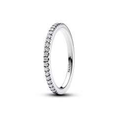 Pandora Timeless Sterling Silver Sparkling Band Ring