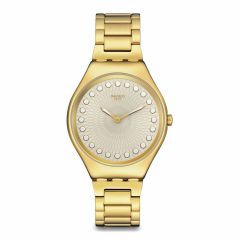 Swatch Bubbly & Bright Gold Steel 38MM Watch