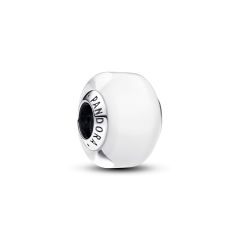 Pandora Moments Silver & White Mini Murano Glass Charm
