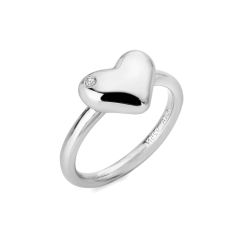 Hot Diamonds Desire Sterling Silver Heart-Shaped Ring