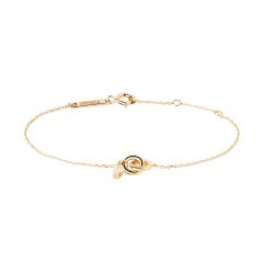 PDPAOLA Peach Lily Gold-Plated Chain Bracelet