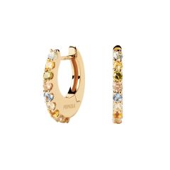 PDPAOLA Vivi Gold-Plated Hoop Earrings