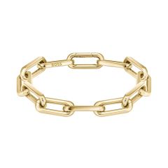 BOSS Jewellery Halia Gold-Plated Chain Bracelet