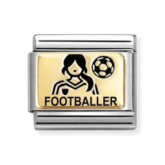 Nomination Composable Classic Woman Footballer Link Charm