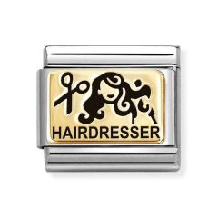 Nomination Composable Classic Steel & Gold Hairdresser Link Charm