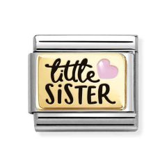 Nomination Composable Classic Little Sister & Heart Link Charm