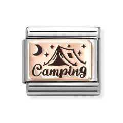 Nomination Composable Classic Steel & Rose-Gold Camping Link Charm