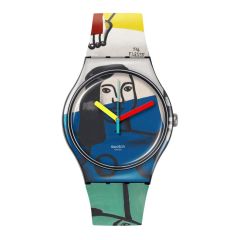 Swatch x Tate Leger&rsquo;s Two Women Holding Flowers 41MM Watch